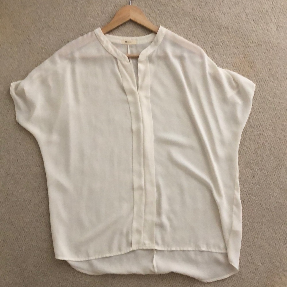 Silk v neck blouse
